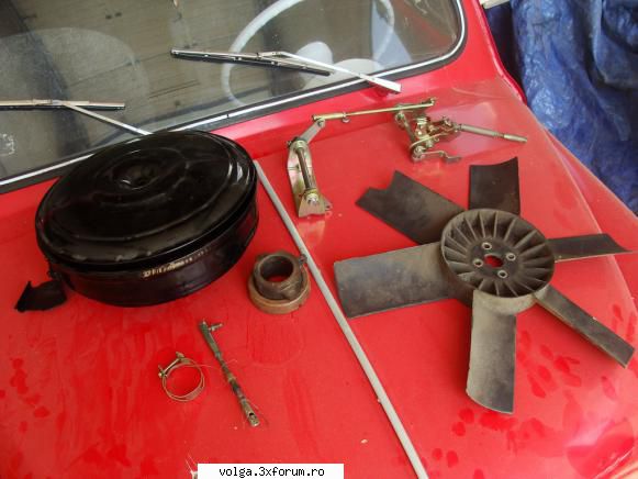 GAZ Volga M21 - un vis implinit - filtru de aer, timonerie, elice de ventilator - Volga M21