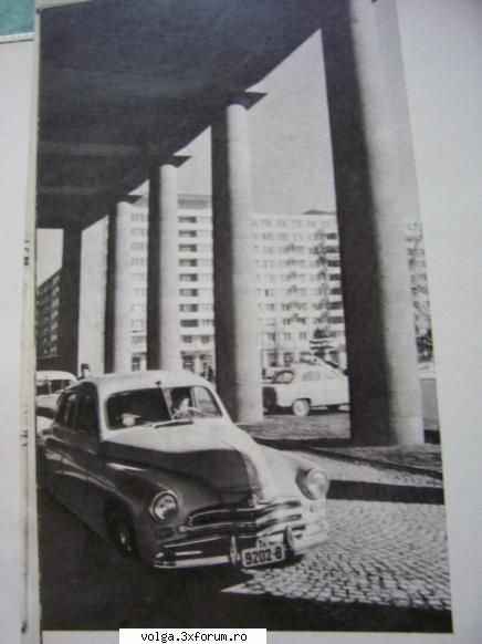 Imagini vechi din Romania... cu tovarase! - Taxi Pobeda, Bucuresti. 1957 - Auto
